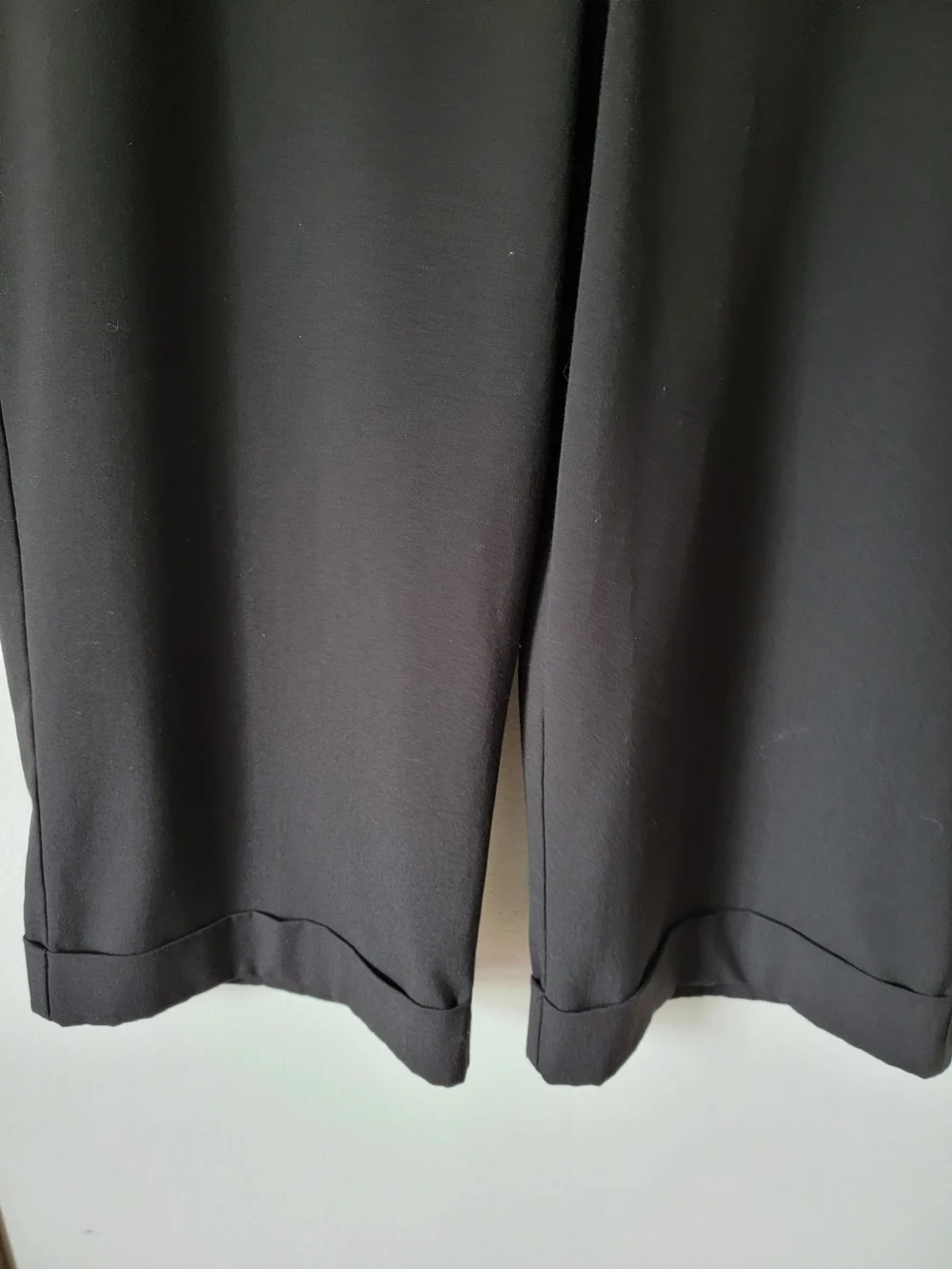 George Black Cropped Wide-Leg Capris Work Wear Size 16 - Picture 2 of 12